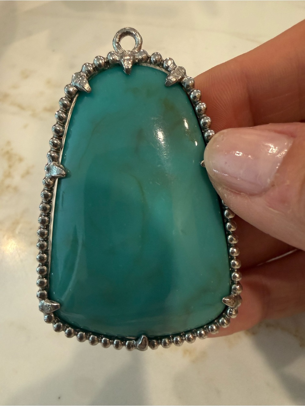 Turquoise Pendant for Necklace (no chain)